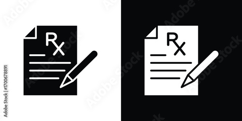 Prescription icon Concept. vector design and illustration.