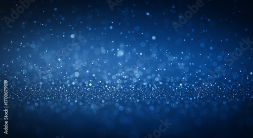 Abstract Blue Sparkle Background Glimmering Lights and Shimmering Dust