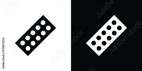 Pill blister pack icon Concept. vector design and illustration.