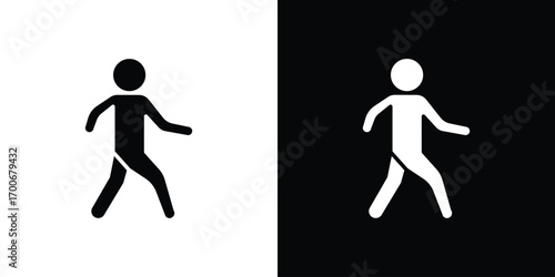 Pedestrian icon Concept. vector design and illustration.