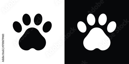 Paw icon Concept. vector design and illustration.