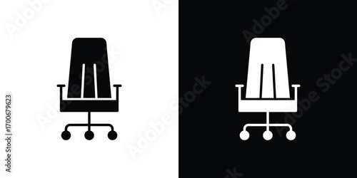 Office chair icon Concept. vector design and illustration.