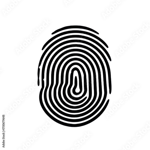 A black and white image of a fingerprint