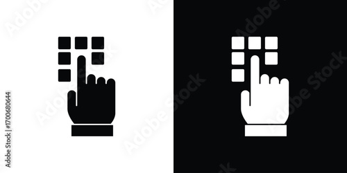 Keypad icon Concept. vector design and illustration.