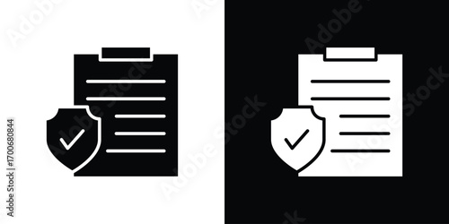 Insurance policy icon Concept. vector design and illustration.