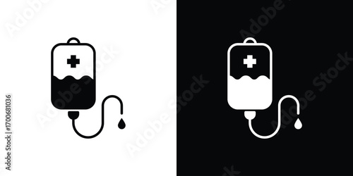 IV drip icon Concept. vector design and illustration.