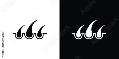 Hair icon Concept. vector design and illustration.