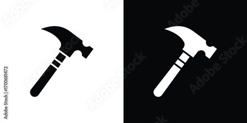 Hammer icon Concept. vector design and illustration.