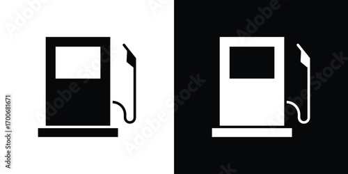 Gas station icon Concept. vector design and illustration.