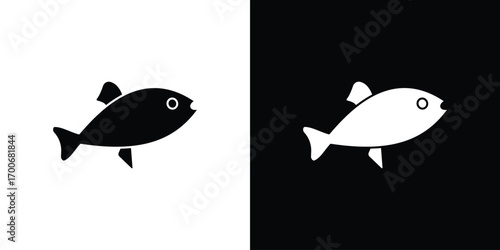 Fish icon Concept. vector design and illustration.