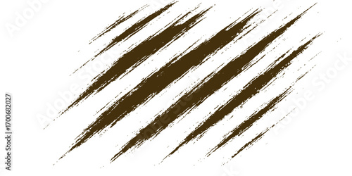 Texture of wooden brown bark on a close-up of a palm tree