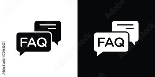 FAQs icon Concept. vector design and illustration.