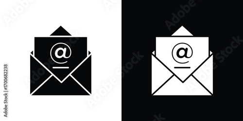 Envelope open icon Concept. vector design and illustration.
