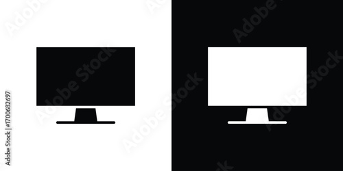Desktop icon Concept. vector design and illustration.