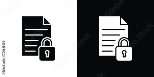 Confidential icon Concept. vector design and illustration.