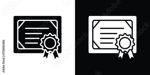 Certificate icon Concept. vector design and illustration.