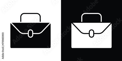 Briefcase icon Concept. vector design and illustration.