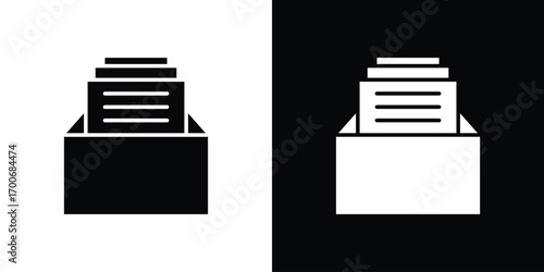 Archive icon Concept. vector design and illustration.