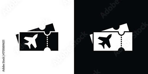 Airline ticket icon Concept. vector design and illustration.