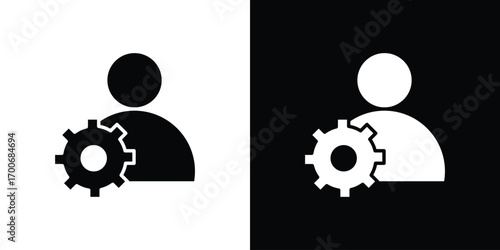 Account settings icon Concept. vector design and illustration.