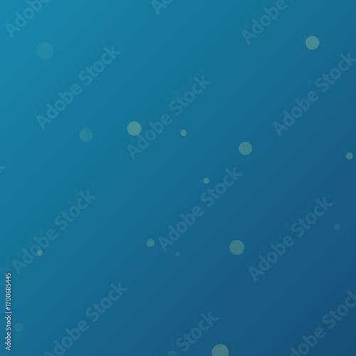 Deep Blue Gradient Abstract Background with Soft Floating Opaque Bubbles and Spheres