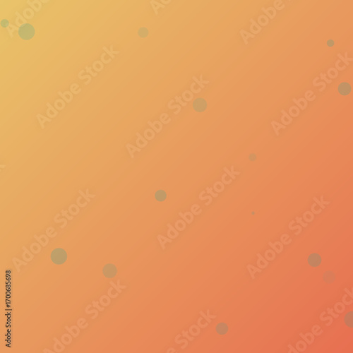 Warm Orange Gradient Background with Faint Grey Circles and Bokeh Overlay