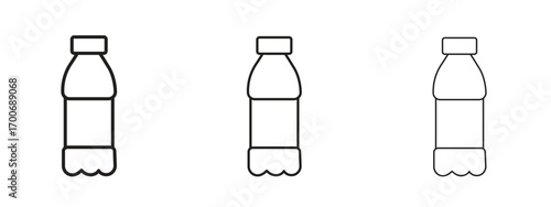 Water bottle icon Illustration Eps10. Line with editable stroke