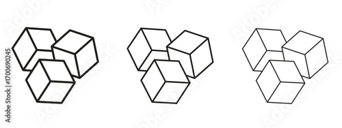 Sugar icon Illustration Eps10. Line with editable stroke