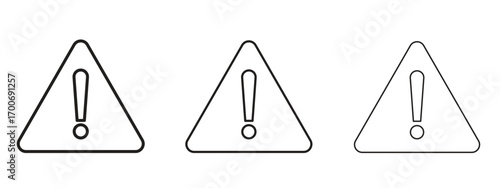 Risk icon Illustration Eps10. Line with editable stroke