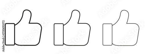 Like icon Illustration Eps10. Line with editable stroke