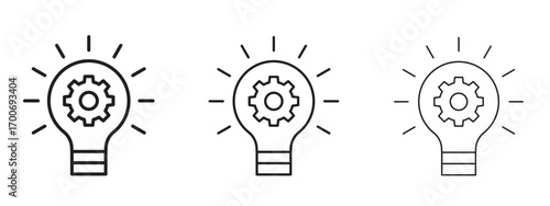 Innovation icon Illustration Eps10. Line with editable stroke