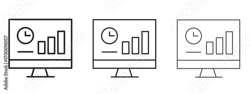 Dashboard icon Illustration Eps10. Line with editable stroke