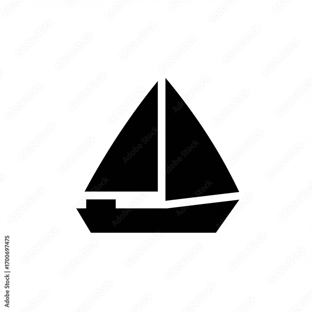 Fototapeta premium 2D Ship icon