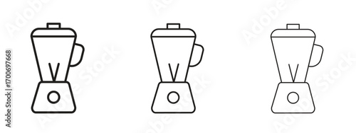 Blender icon Illustration Eps10. Line with editable stroke