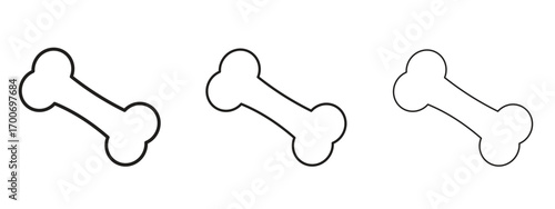 Bones icon Illustration Eps10. Line with editable stroke