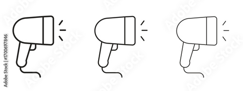 Barcode scanner icon Illustration Eps10. Line with editable stroke