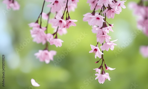 pink cherry blossom in spring HD Bokeh Blur Background HD 