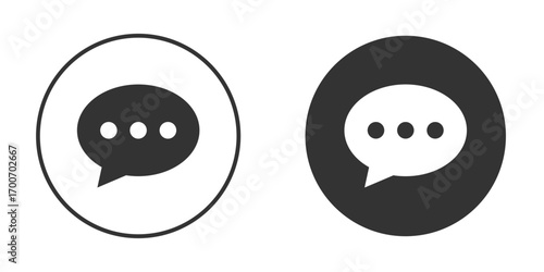Comments icon clipart flat designs. illustration vectors