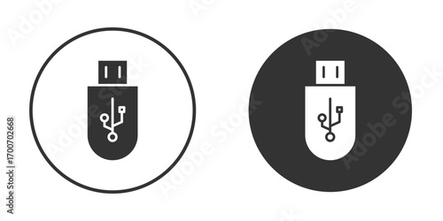 usb drive icon clipart flat designs. illustration vectors