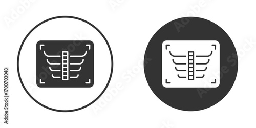 X ray icon clipart flat designs. illustration vectors