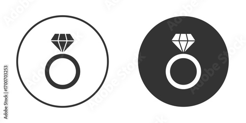 Wedding ring icon clipart flat designs. illustration vectors
