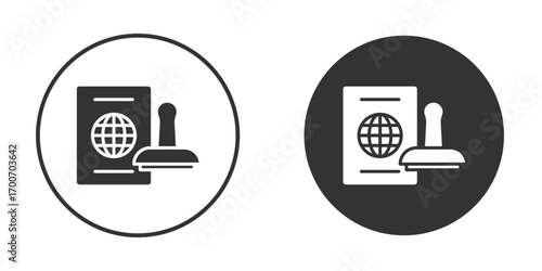 Visa icon clipart flat designs. illustration vectors