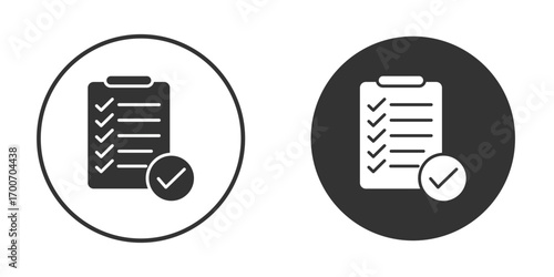 Survey icon clipart flat designs. illustration vectors