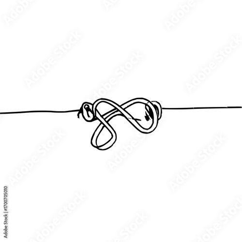 Infinity knot vector illustration endless loop symbol graphic design element for creative projects and art 100