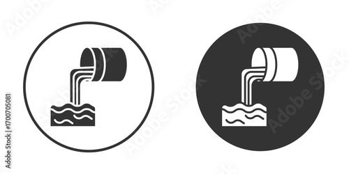 Sewage icon clipart flat designs. illustration vectors