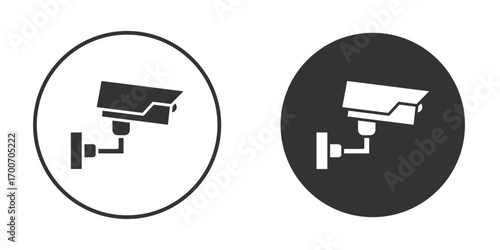 Security camera icon clipart flat designs. illustration vectors