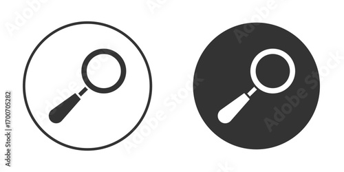 Search icon clipart flat designs. illustration vectors