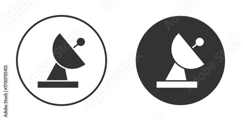 Satellite dish icon clipart flat designs. illustration vectors