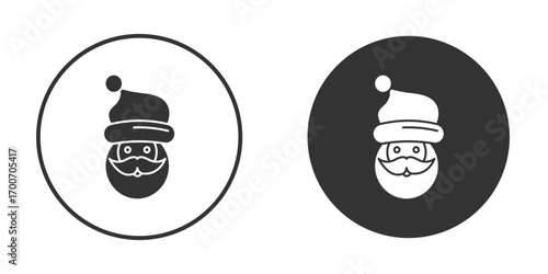 Santa Claus icon clipart flat designs. illustration vectors