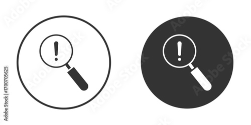 Risk analysis icon clipart flat designs. illustration vectors